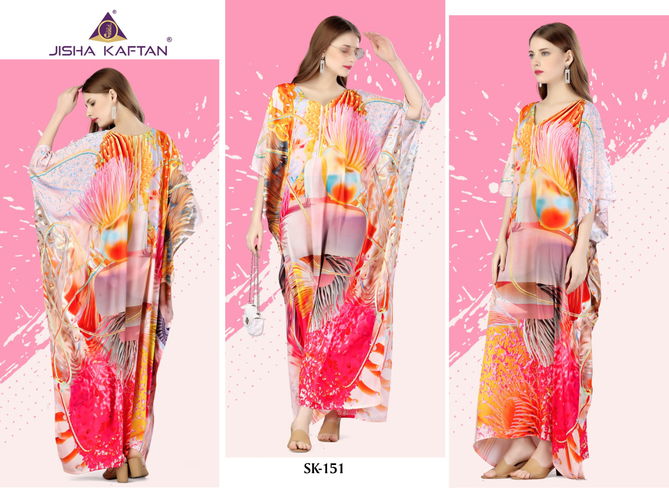 Jelite Silk Kaftan Vol 7 Fancy Printed Kaftan Catalog
